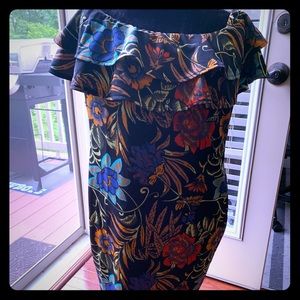 BNWT AX tropical midi dress sz. 16